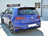 Rear Frames For Lights compatible with VW Golf 7 R / R-Line Facelift - Carbon Look