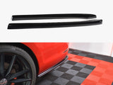 Rear Side Splitters V.1 compatible with VW Golf 7 R Variant Facelift - Carbon Look