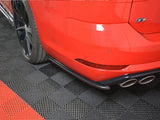 Rear Side Splitters V.1 compatible with VW Golf 7 R Variant Facelift - Carbon Look