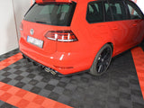 Rear Side Splitters V.1 compatible with VW Golf 7 R Variant Facelift - Carbon Look