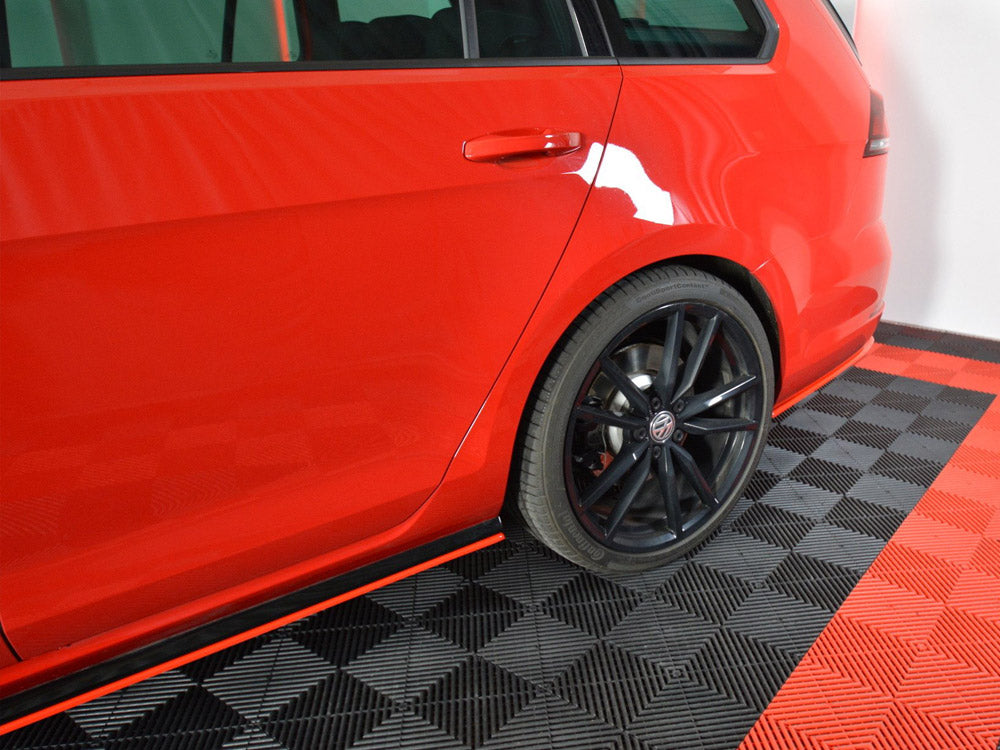 Rear Side Splitters V.2 compatible with VW Golf 7 R Variant Facelift