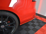 Rear Side Splitters V.2 compatible with VW Golf 7 R Variant Facelift - Carbon Look