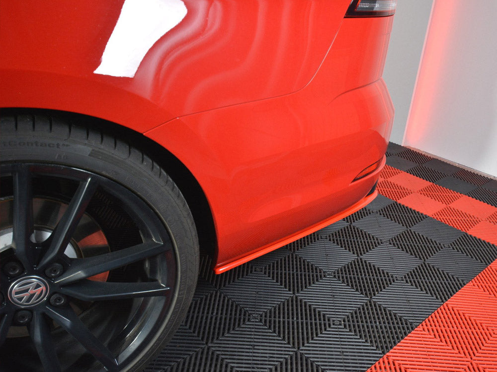 Rear Side Splitters V.2 compatible with VW Golf 7 R Variant Facelift - Textured