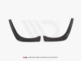 Rear Side Splitters compatible with VW Golf 7.5 Estate (2017-20) - Carbon Look