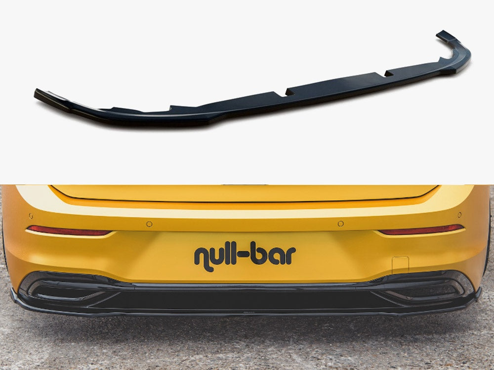 Rear Splitter compatible with Volkswagen Golf Mk8 - Carbon Look