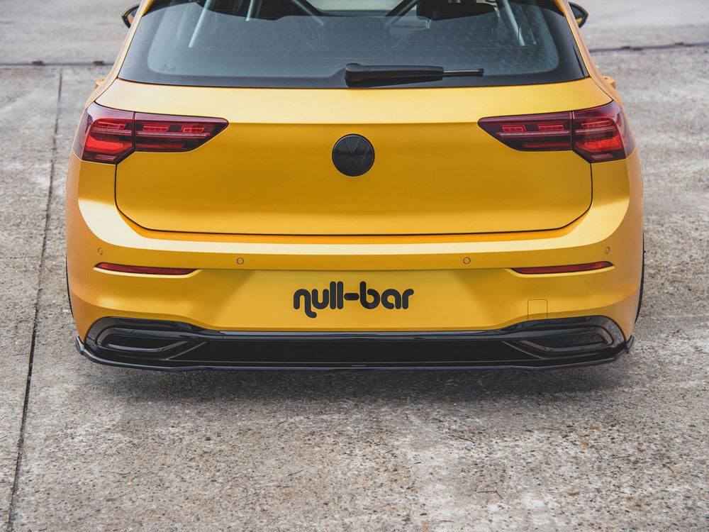 Rear Splitter compatible with Volkswagen Golf Mk8 - Carbon Look
