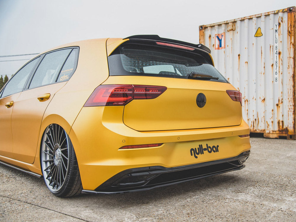 Rear Splitter compatible with Volkswagen Golf Mk8 - Carbon Look