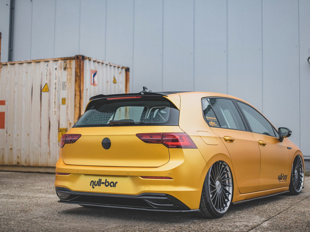 Rear Splitter compatible with Volkswagen Golf Mk8 - Carbon Look
