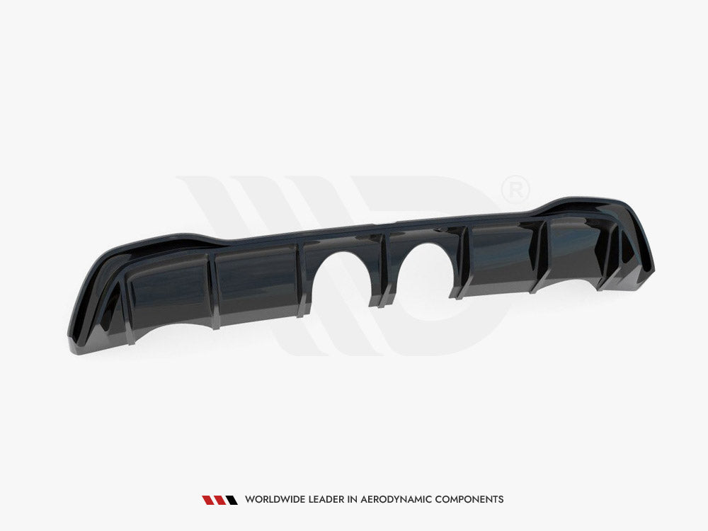 Rear Valance compatible with VW Golf Mk8 (R32 Look) - Textured