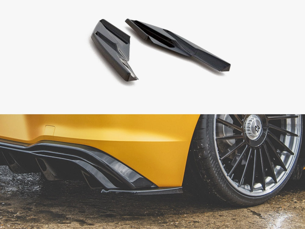 Rear Side Splitters compatible with VW Golf Mk8 (2020-) - Carbon Look
