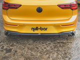 Rear Side Splitters compatible with VW Golf Mk8 (2020-) - Carbon Look