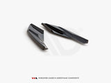 Rear Side Splitters compatible with VW Golf Mk8 (2020-) - Carbon Look