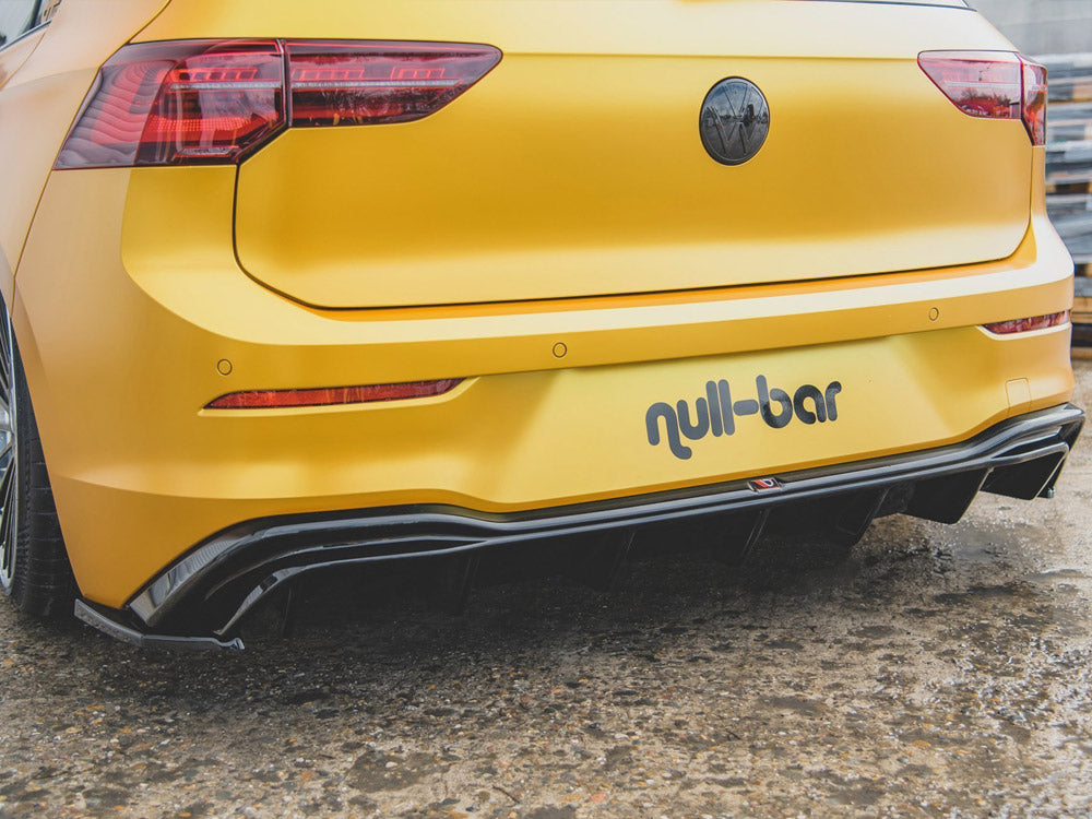 Rear Side Splitters compatible with VW Golf Mk8 (2020-) - Carbon Look