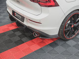 Street Pro Rear Side Splitters V.1 compatible with Volkswagen Golf GTI / GTE / R-Line Mk8