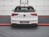 Street Pro Rear Side Splitters V.1 compatible with Volkswagen Golf GTI / GTE / R-Line Mk8