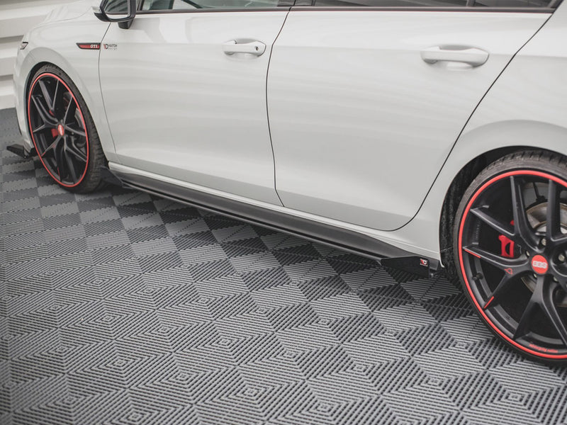 Racing Durability Side Skirts Diffusers (+flaps) VW Golf 8 GTI / GTI Clubsport / R-line (2020-)