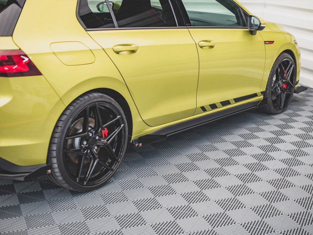 Racing Durability Side Skirts Diffusers (+flaps) VW Golf 8 GTI / GTI Clubsport / R-line (2020-)