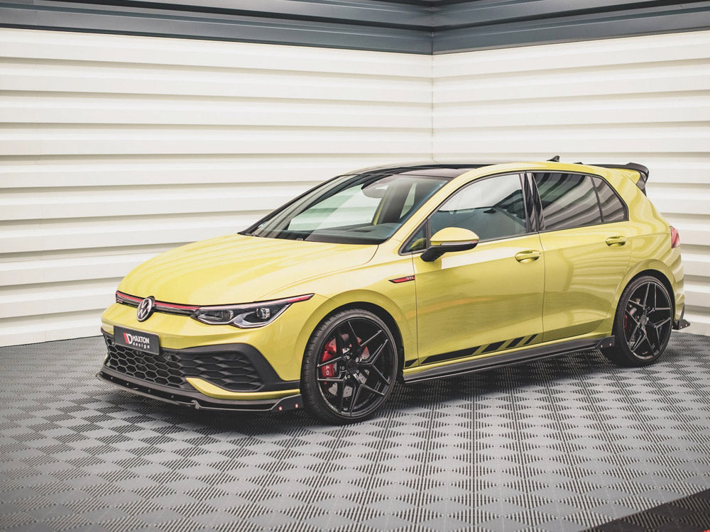 Side Skirts Diffusers V.2 + Flaps compatible with Volkswagen Golf GTI / GTE / GTI Clubsport / GTD / R-Line Mk8