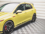 Side Skirts Diffusers V.2 + Flaps compatible with Volkswagen Golf GTI / GTE / GTI Clubsport / GTD / R-Line Mk8