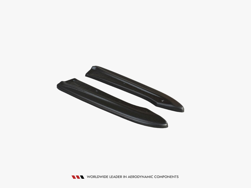 Rear Side Splitters compatible with Audi RS 6 C6 Avant (2008-2010) - Carbon Look