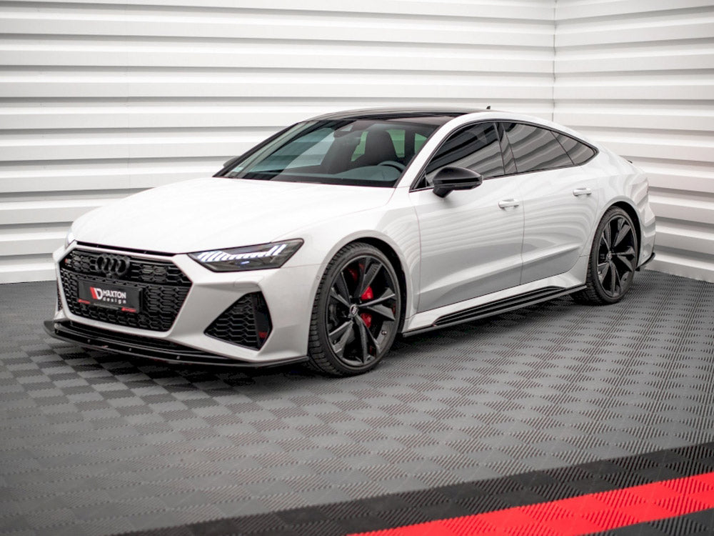 Side Skirts Splitters V.2 compatible with Audi RS 7 C8