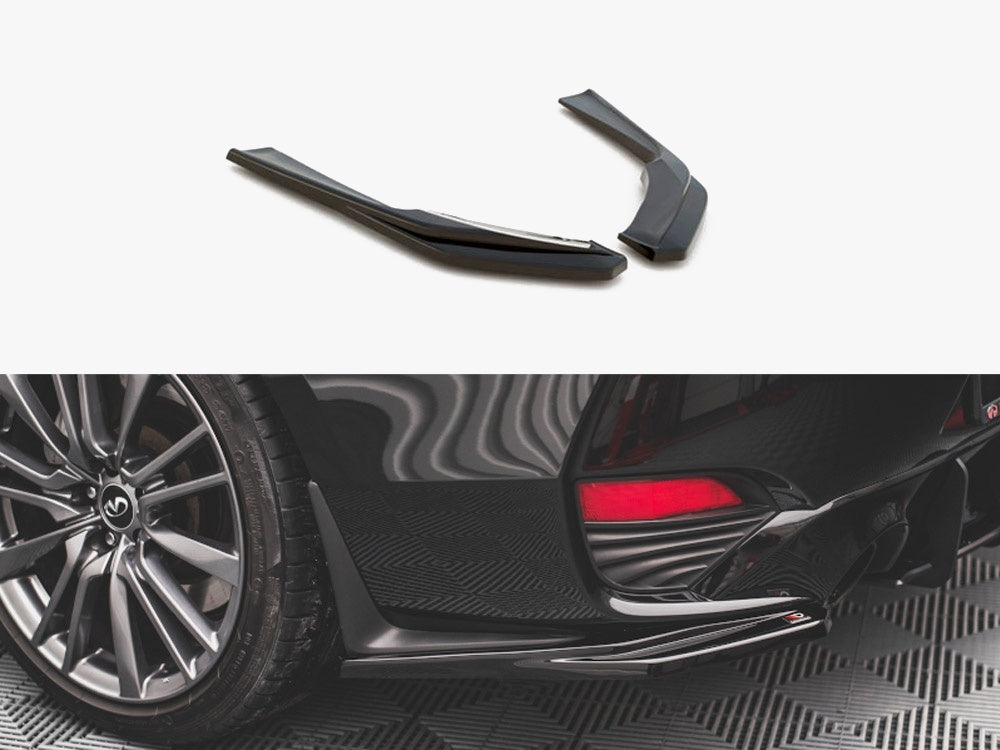 Rear Side Splitters compatible with INFINITI Q60 S Mk2 (2017-)