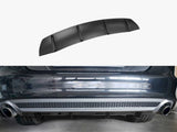 Rear Valance compatible with Audi A7 S Line C7 (2010-2014) - Carbon Look