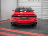 Central Rear Splitter compatible with Audi A7 C8 S Line (2017-)