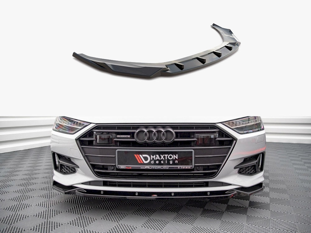 Front Splitter V2 compatible with Audi A7 C8 (2018-)
