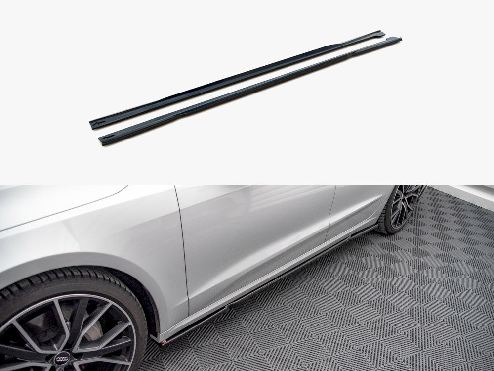 Side Skirts Diffusers compatible with Audi A7 C8 (2018-)