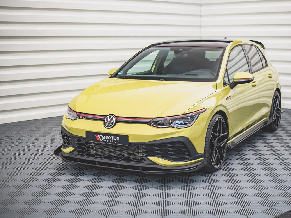 Street PRO Front Splitter + Flaps compatible with VW Golf 8 GTI Clubsport