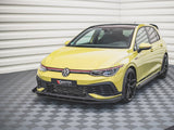 Street PRO Front Splitter + Flaps compatible with VW Golf 8 GTI Clubsport