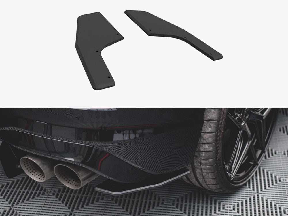 Street PRO Rear Side Splitters compatible with VW Golf R Mk8