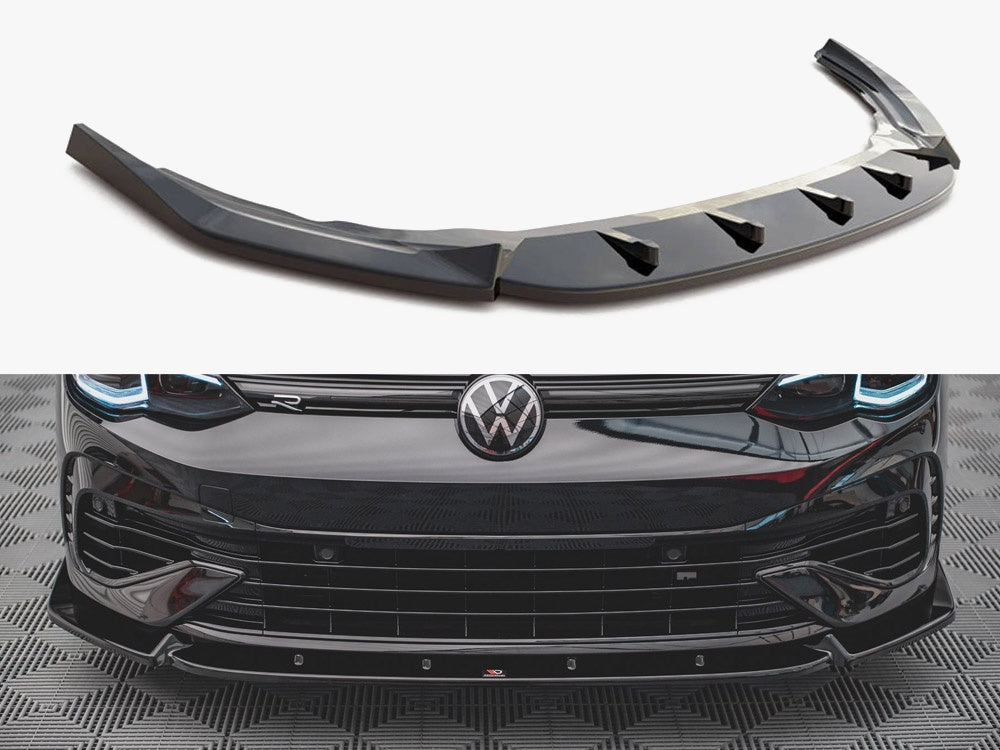 Front Splitter V.2 compatible with VW Golf R Mk8