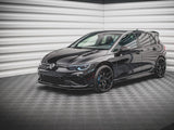 Front Splitter V.3 compatible with VW Golf R Mk8 Textured