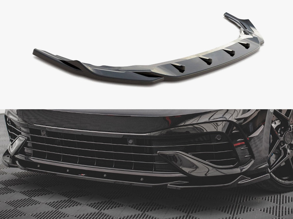 Front Splitter V.4 compatible with VW Golf R Mk8