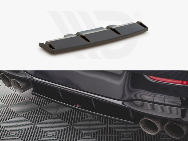 MAXTON DESIGN Central Rear Splitter VW Golf R MK8 (2020-)