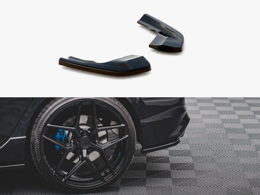Rear Side Splitters V.1 compatible with Volkswagen Golf R Mk8