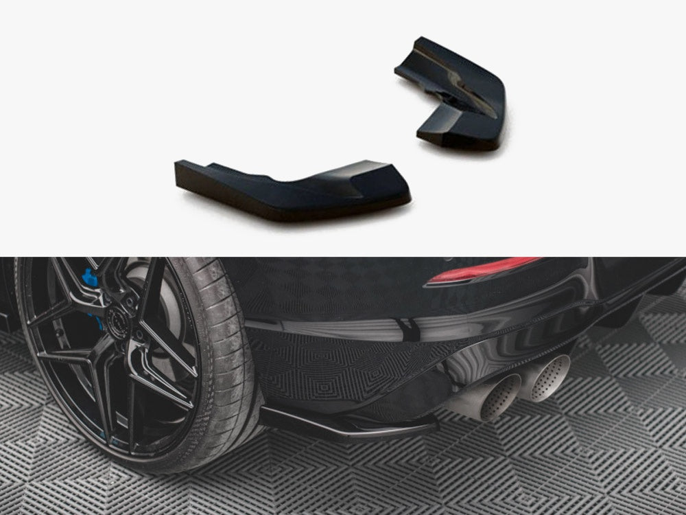 Rear Side Splitters V.2 compatible with Volkswagen Golf R Hatchback Mk8