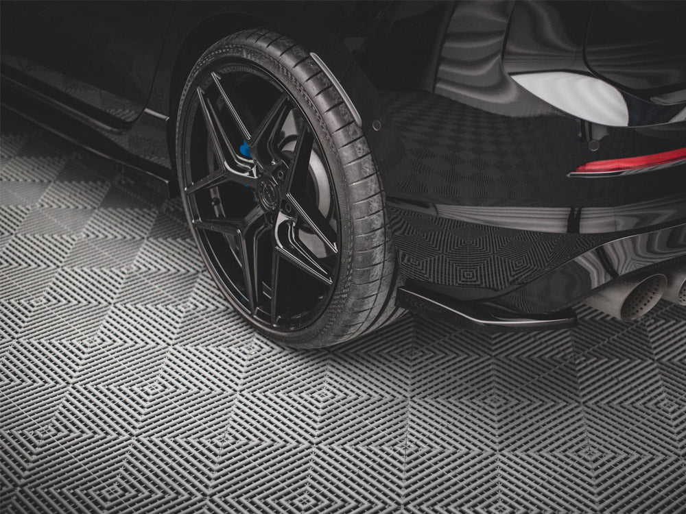 Rear Side Splitters V.2 compatible with Volkswagen Golf R Hatchback Mk8