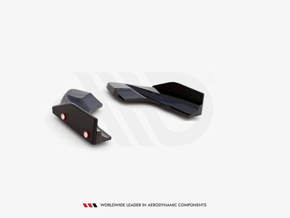 Rear Side Splitters V.2 + Flaps compatible with Volkswagen Golf R Hatchback Mk8