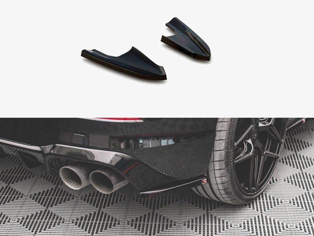 Rear Side Splitters V.3 compatible with Volkswagen Golf R Hatchback Mk8