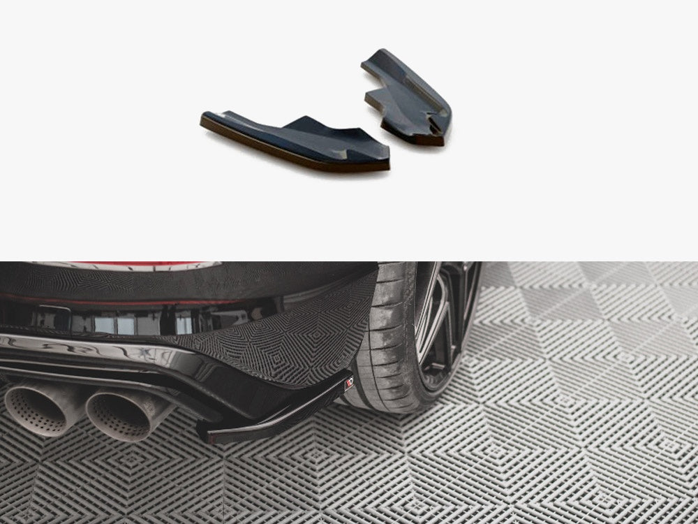 Rear Side Splitters V.4 compatible with Volkswagen Golf R Hatchback Mk8