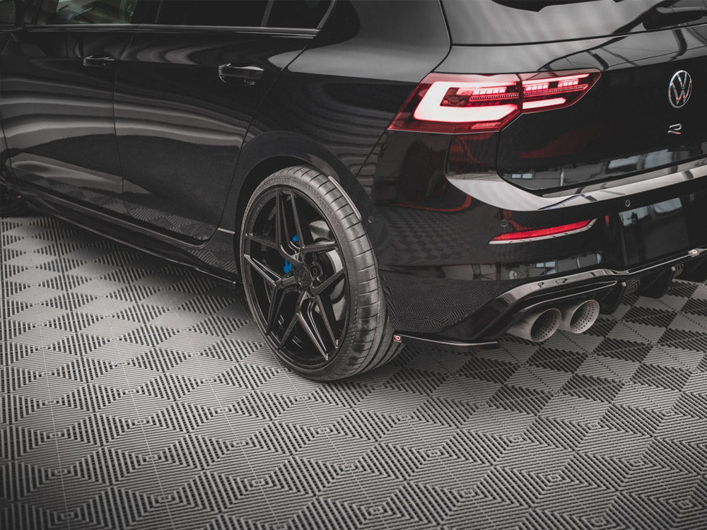Rear Side Splitters V.4 compatible with Volkswagen Golf R Hatchback Mk8
