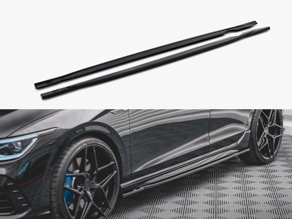 Side Skirts Diffusers V.1 compatible with Volkswagen Golf R Mk8