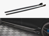 Side Skirts Diffusers V.2 + Flaps compatible with VW Golf R Mk8