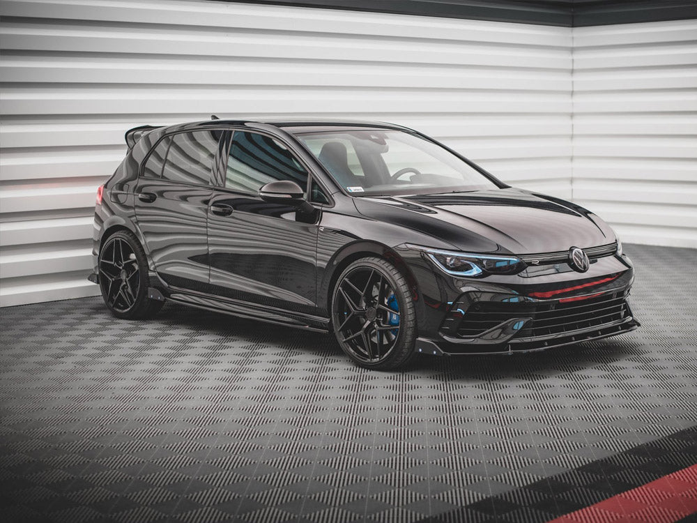 Side Skirts Diffusers V.2 + Flaps compatible with VW Golf R Mk8