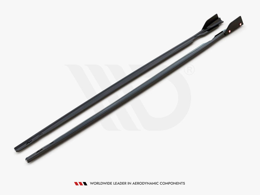 Side Skirts Diffusers V.2 + Flaps compatible with VW Golf R Mk8