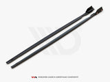 Side Skirts Diffusers V.2 + Flaps compatible with VW Golf R Mk8