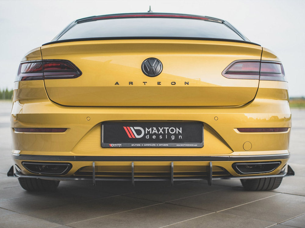 Street PRO Rear Diffuser + Flaps compatible with Volkswagen Arteon R-Line Sedan / Shooting Brake Mk1